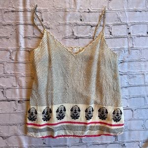 Lucky Brand Boho Tank Cami Blouse Medium